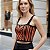 Cropped Tricot Feminino Detalhe Listra em V Decote - Imagem 17