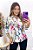 Blusa Crepe Manga Longa com Detalhe Folhagem - Imagem 4