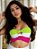 Top Tricot Modal Nó Tricolor Tendência Verão Feminino - Imagem 2