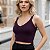 Cropped Alça Tricot com Elastano - Tijolo - Imagem 6