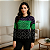 Blusa de Tricô Feminina Geometric Manga Longa Tendência Inverno - Imagem 10