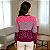 Blusa de Tricô Feminina Geometric Manga Longa Tendência Inverno - Imagem 8