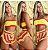 Conjunto Tricot Top e Short Listrado Chevron - Tam. M - Confortável e Justo ao Corpo - Imagem 1