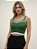Cropped Tricot Modal Feminino Vazado com Uma Listra - Imagem 4