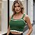 Cropped Tricot Modal Feminino Vazado com Uma Listra - Imagem 9