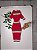 Vestido Midi Tricot Listras Gola Alta Feminino - Imagem 1