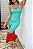 Vestido Longo Tricot Bicolor Vazado com Forro - Imagem 3