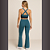 Conjunto Top + Calça Flare - Tecido Emanna - Imagem 3