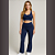 Conjunto Top + Calça Flare - Tecido Emanna - Imagem 1