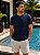 Camiseta Básica Azul Marinho Gola O - Bordado - Imagem 2