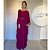 Vestido de Festa Longo Kaftan Fúcsia - V005 - Imagem 1