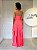 Vestido Longo Coral de Cetim - V047 - Imagem 2