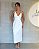 V058 Vestido Longuete Busto Transpassado De Alcinha - Off White - Imagem 1