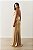 Vestido Longo Lamê Dourado com Brilho - V045 - Imagem 2