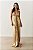 Vestido Longo Lamê Dourado com Brilho - V045 - Imagem 1