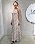 VCG 26118 Vestido Longo Decote V E Alcinhas - Listrado - Imagem 1