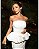 VCK 29006 Conjunto De Noiva Com Corset Tomara Que Caia E Saia Longa Com Detalhe Bufante Da Blusa Na Cintura- Off White - Imagem 3