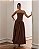 Vestido Longo Tomara que Caia Saia Evasê - Marrom VCK 5006 - Imagem 1