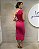 VCT 60161 Vestido Justo Midi Um Ombro E Fenda Lateral - Pink - Imagem 2