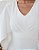 VCT 60355 Vestido Curto Decote V Com Mangas Capas - Off White - Imagem 3