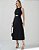 VCT 60367 Vestido Midi Com Decote De Alças Cruzadas Nas Costas E Saia Evase - Preto - Imagem 1
