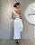 VSBW 590850 Vestido De Noiva Longuete Decote Um Ombro Babado Na Lateral Da Saia - Off White - Imagem 2