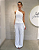 VSBW 694710 Conjunto Alfaiataria Decote Um Ombro - Off White - Imagem 1