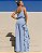 Conjunto Com Alças Finas E Calça Com Babado - Azul VSBW 694680 - Imagem 2