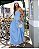 VCK 5006 Vestido Tomara Que Caia E Saia Evase - Azul - Imagem 3