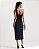 VCT 60387 Vestido Midi Decote Um Ombro - Preto - Imagem 2