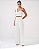VCT 50237 Conjunto Alfaiataria Top Em Cropped Um Ombro - Off White - Imagem 1