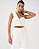 VCT 50237 Conjunto Alfaiataria Top Em Cropped Um Ombro - Off White - Imagem 3