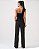VCT 50237 Conjunto Alfaiataria Top Em Cropped Um Ombro - Preto - Imagem 2