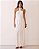 VCG 26305 Vestido Midi Frente Única em Linho - Off White - Imagem 1