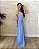 V053 Vestido De Festa Longo Semi Sereia Com Fenda Decote Um Ombro - Azul Serenity - Imagem 3