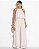 Conjunto Feminino Off White Elegante com Blusa Halter Neck e Calça Pantalona - VCT 50327 - Imagem 1