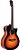 Violao Tagima TW-29 Medium Jumbo Elétrico Preto Sunburst - Imagem 1