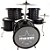 Bateria Infantil Luen Star Kids Preto - Imagem 1