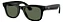 Óculos Ray-Ban Wayfarer Meta Shiny Black / G15 Preto/Verde - Imagem 1