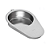 Comadre Tipo Pá Inox 40x28 cm - Fami - Imagem 1