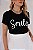 T-Shirt Bordada Smile Pedraria - Imagem 2