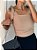 Blusa Cropped Stella Maris Franzido - Imagem 3