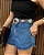 Shorts Jeans Escuro Detalhe Lateral MOM - Imagem 1