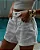 Shorts Jeans Elástico Costas MOM Off White - Imagem 2