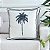 Almofada Tropical Coqueiro com Listra em Linhão 45x45 - Imagem 1
