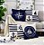 Kit 4 Almofadas Decoracao Nautica Praia Mar Azul Marinho com Enchimento - Imagem 1