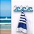 Porta Chaves e Cabideiro Ondas Azul 40 cm Decoração de Praia em madeira - Imagem 1
