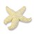 Estrela Decorativa De Mesa Bege em Resina 16 cm - Imagem 1