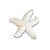 Estrela Decorativa De Mesa Branca em Resina 11 cm - Imagem 1