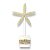 Enfeite Decorativo Pedestal Estrela Bege 30 cm - Imagem 1
